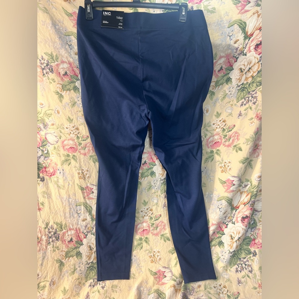 INC International Concepts Navy Skinny Pants - Picture 8 of 13